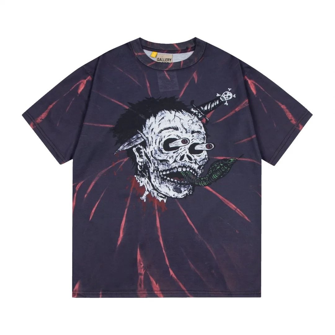 Godspeed Skull Tie-Dye T-Shirt Black