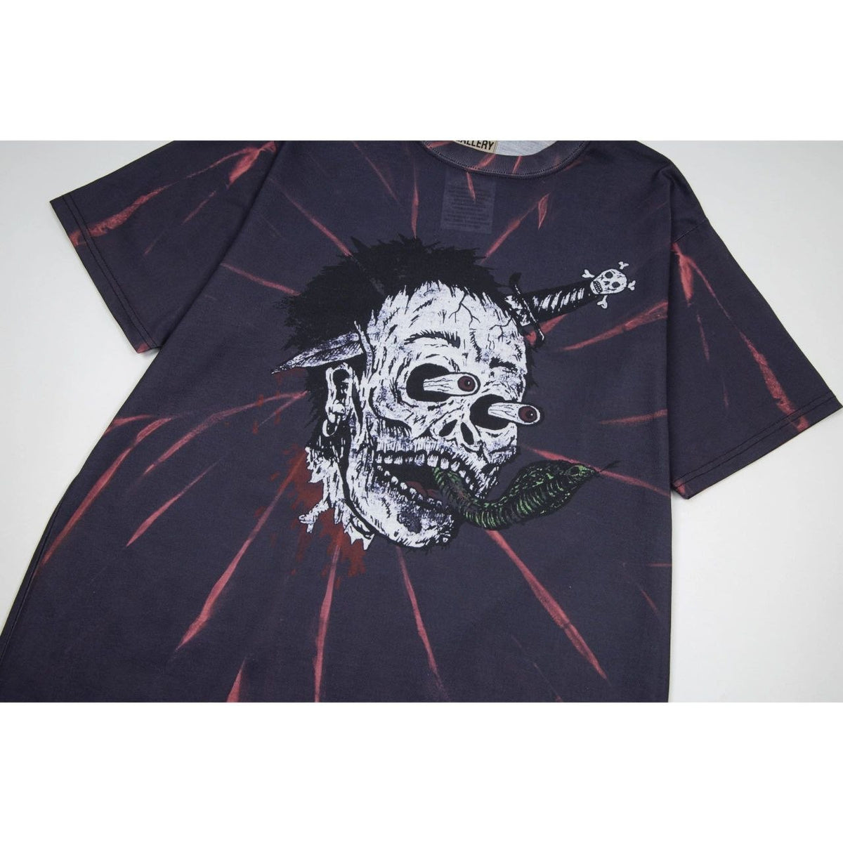 Godspeed Skull Tie-Dye T-Shirt Black