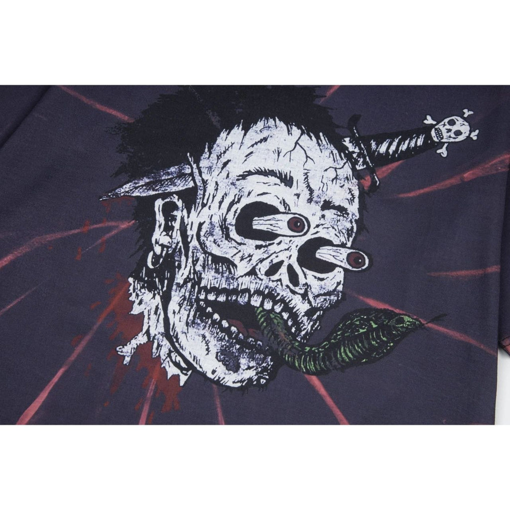 Godspeed Skull Tie-Dye T-Shirt Black