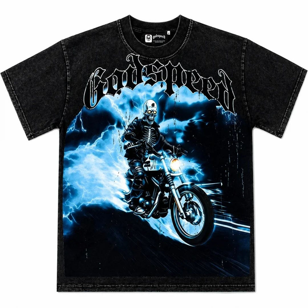 Godspeed Skeleton Rider T-Shirt Black