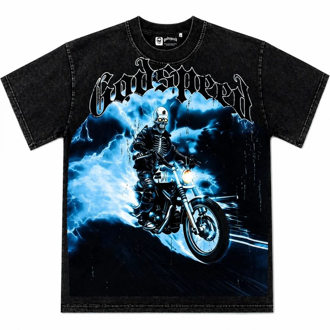 Godspeed Skeleton Rider T-Shirt Black