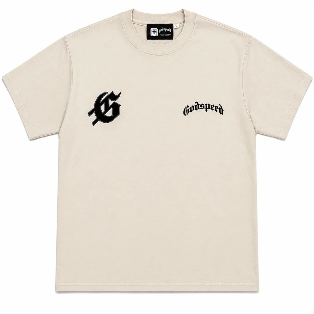 Godspeed Western Skull Riders T-Shirt Beige