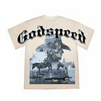 Godspeed Western Skull Riders T-Shirt Beige