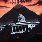 Godspeed Flame Logo & Skull Pyramid Graphic T-Shirt Black