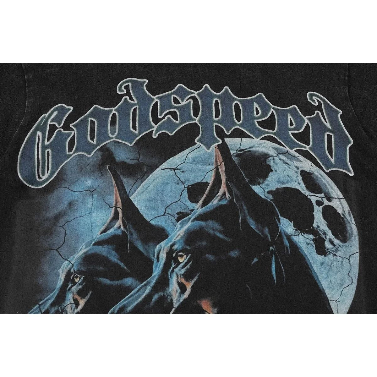 Godspeed Doberman Moon T-Shirt Black