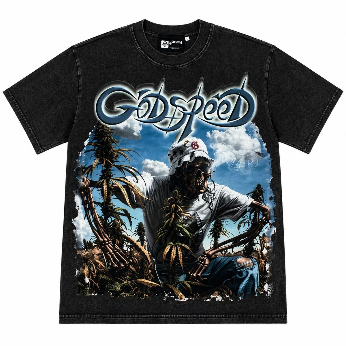 Godspeed Skeleton Jungle T-Shirt Black