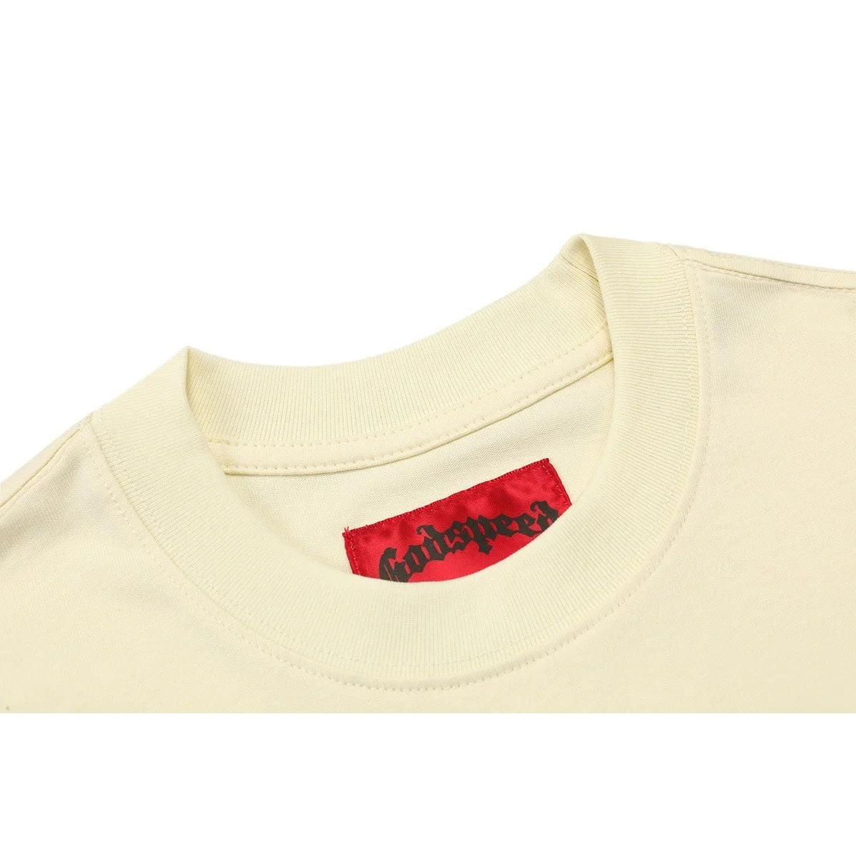 Godspeed Cyber Skull T-Shirt Beige