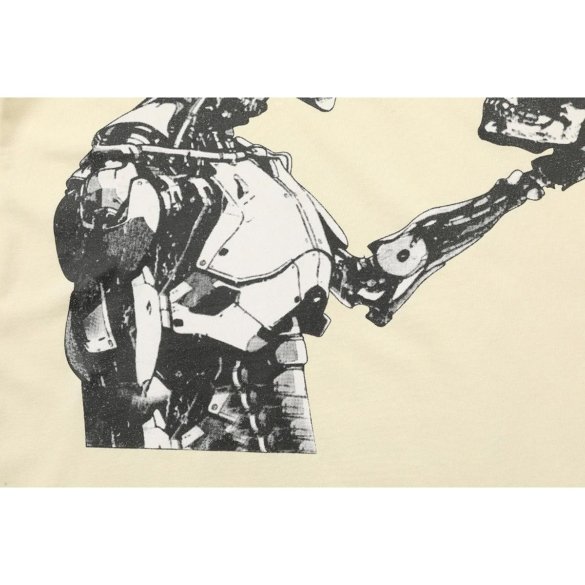 Godspeed Cyber Skull T-Shirt Beige