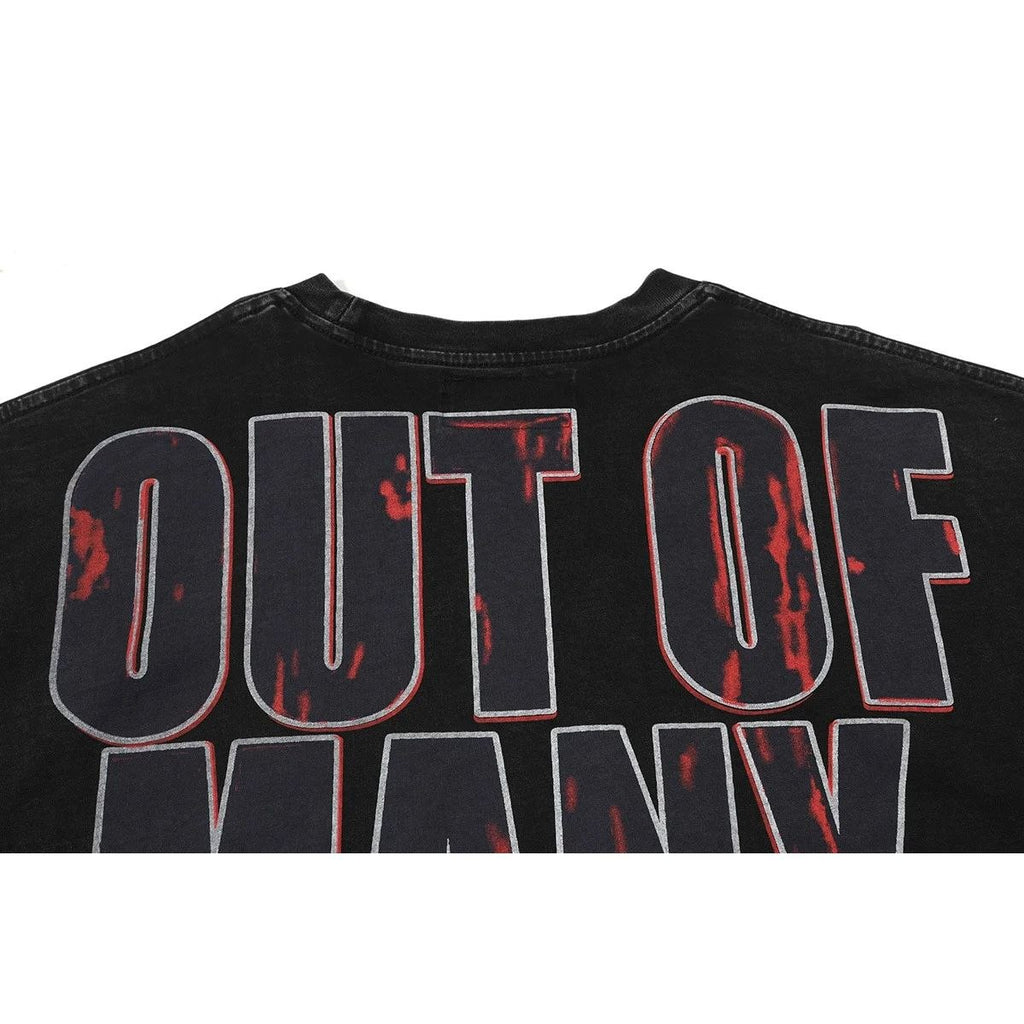Godspeed Out Of Many One Skeleton Basketball T-Shirt Black