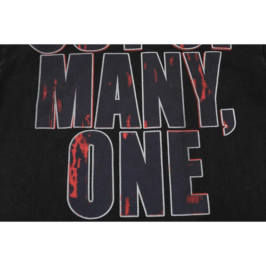 Godspeed Out Of Many One Skeleton Basketball T-Shirt Black