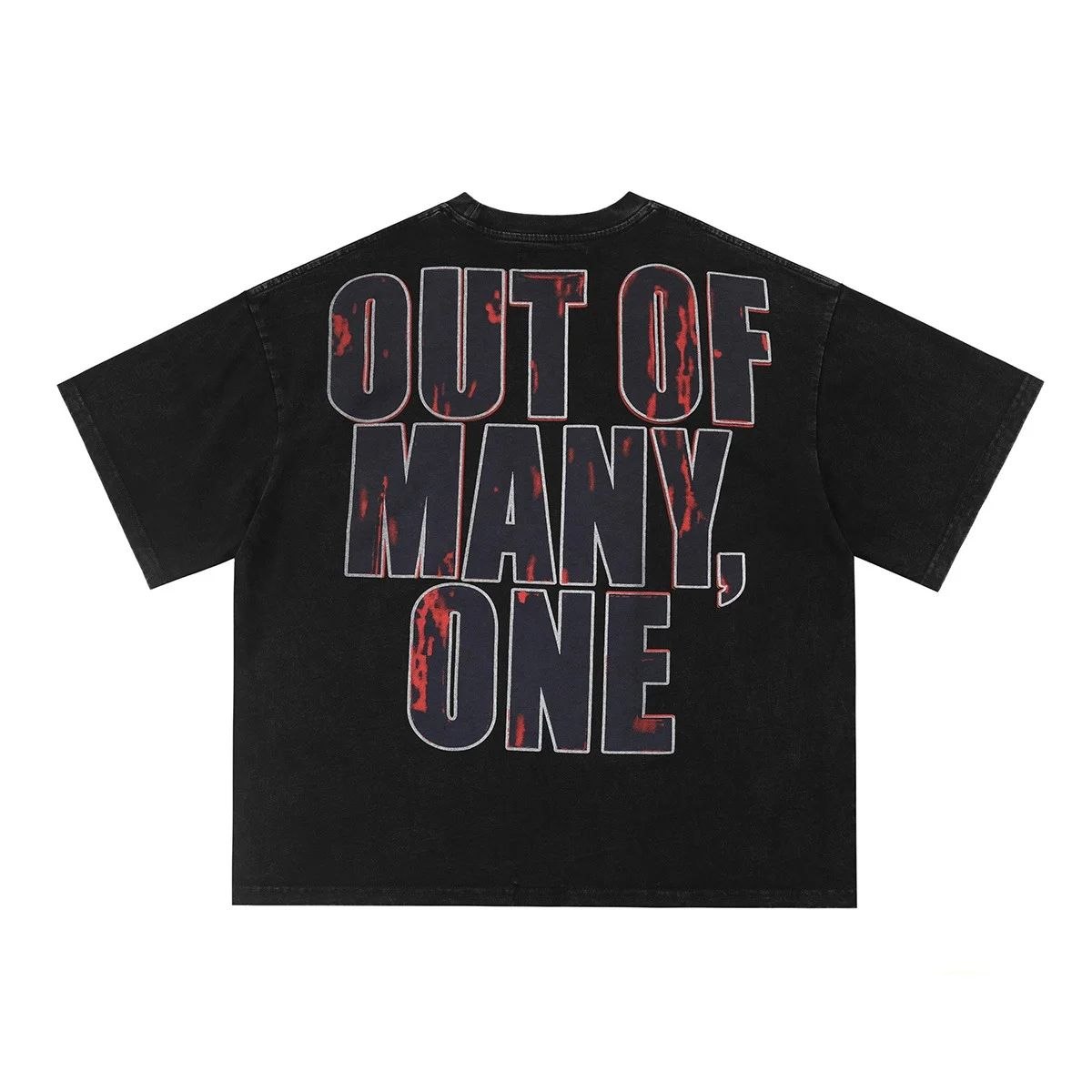 Godspeed Out Of Many One Skeleton Basketball T-Shirt Black