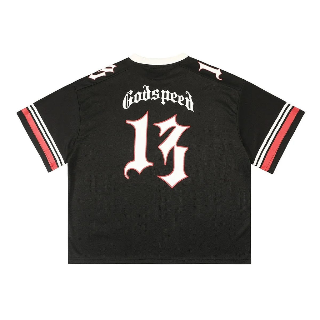 Godspeed Skull Jersey T-Shirt Black