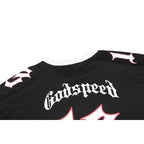Godspeed Skull Jersey T-Shirt Black