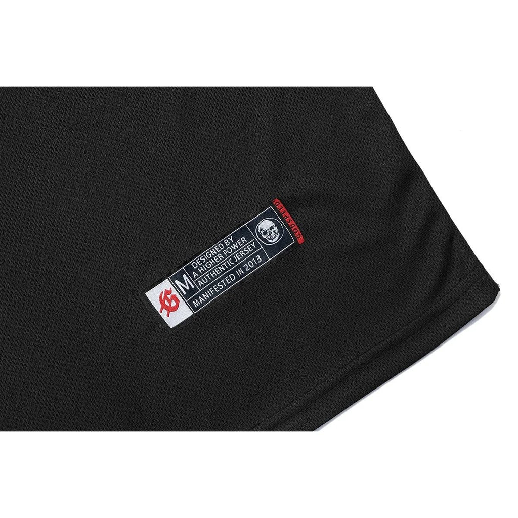 Godspeed Skull Jersey T-Shirt Black