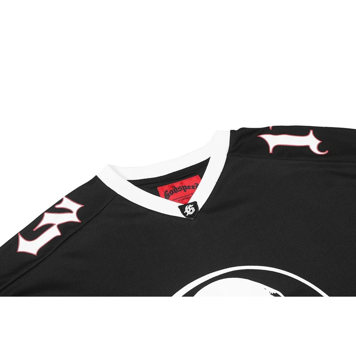 Godspeed Skull Jersey T-Shirt Black
