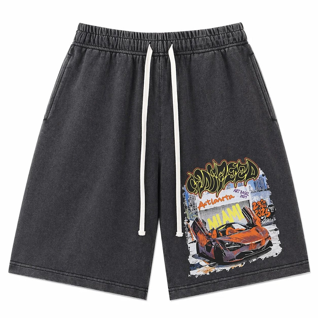 Godspeed Miami Graphic Shorts Black