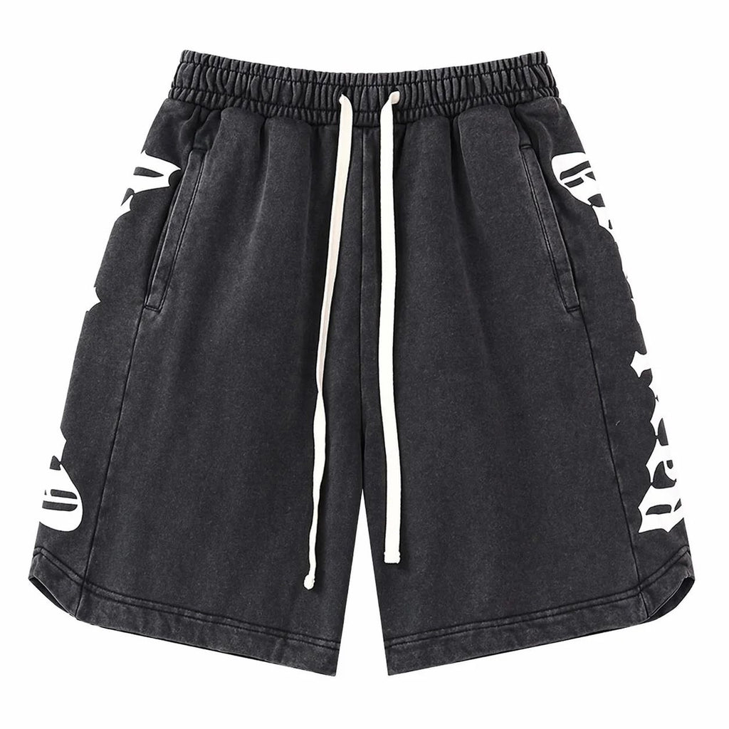 Godspeed Washed Logo Shorts Black