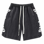 Godspeed Washed Logo Shorts Black
