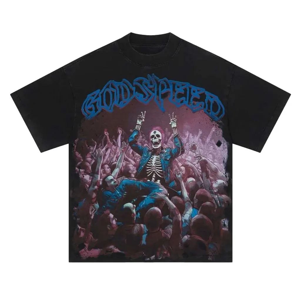 Godspeed Crowd Surf Tee Black Wash