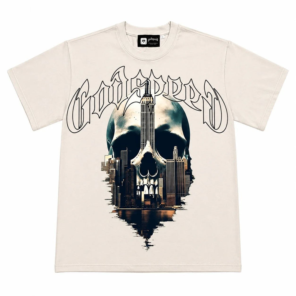 Godspeed Skull City T-Shirt Beige