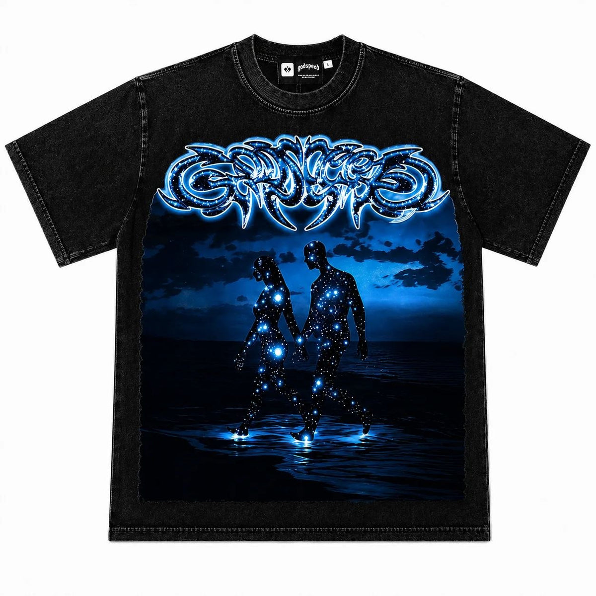 Godspeed Cosmic Walk Graphic T-Shirt Black