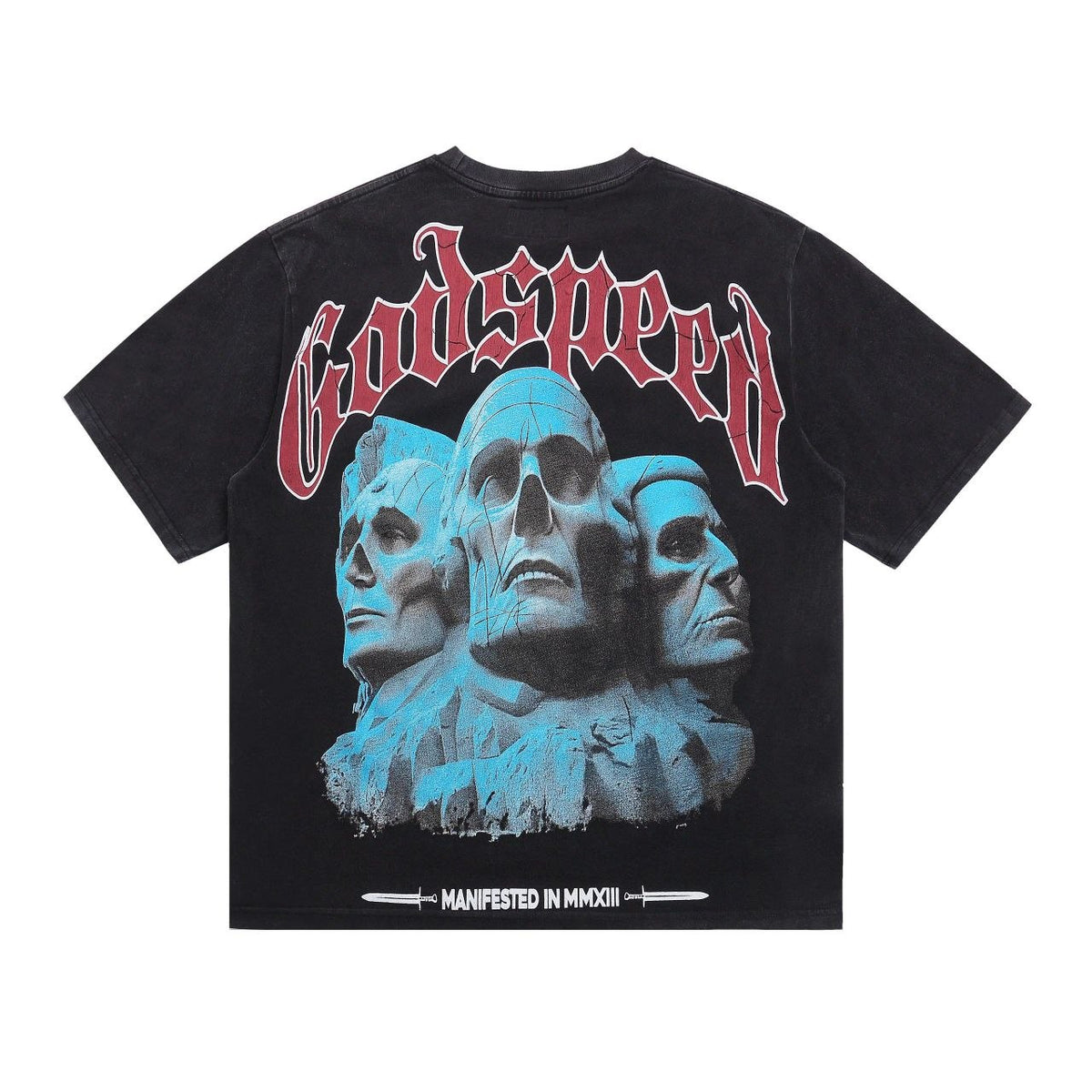 Godspeed Stone Faces T-Shirt Black