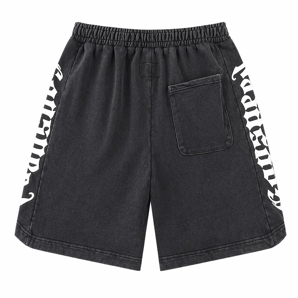 Godspeed Washed Logo Shorts Black