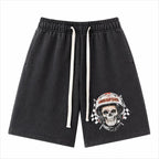 Godspeed Skull Rider Shorts Black