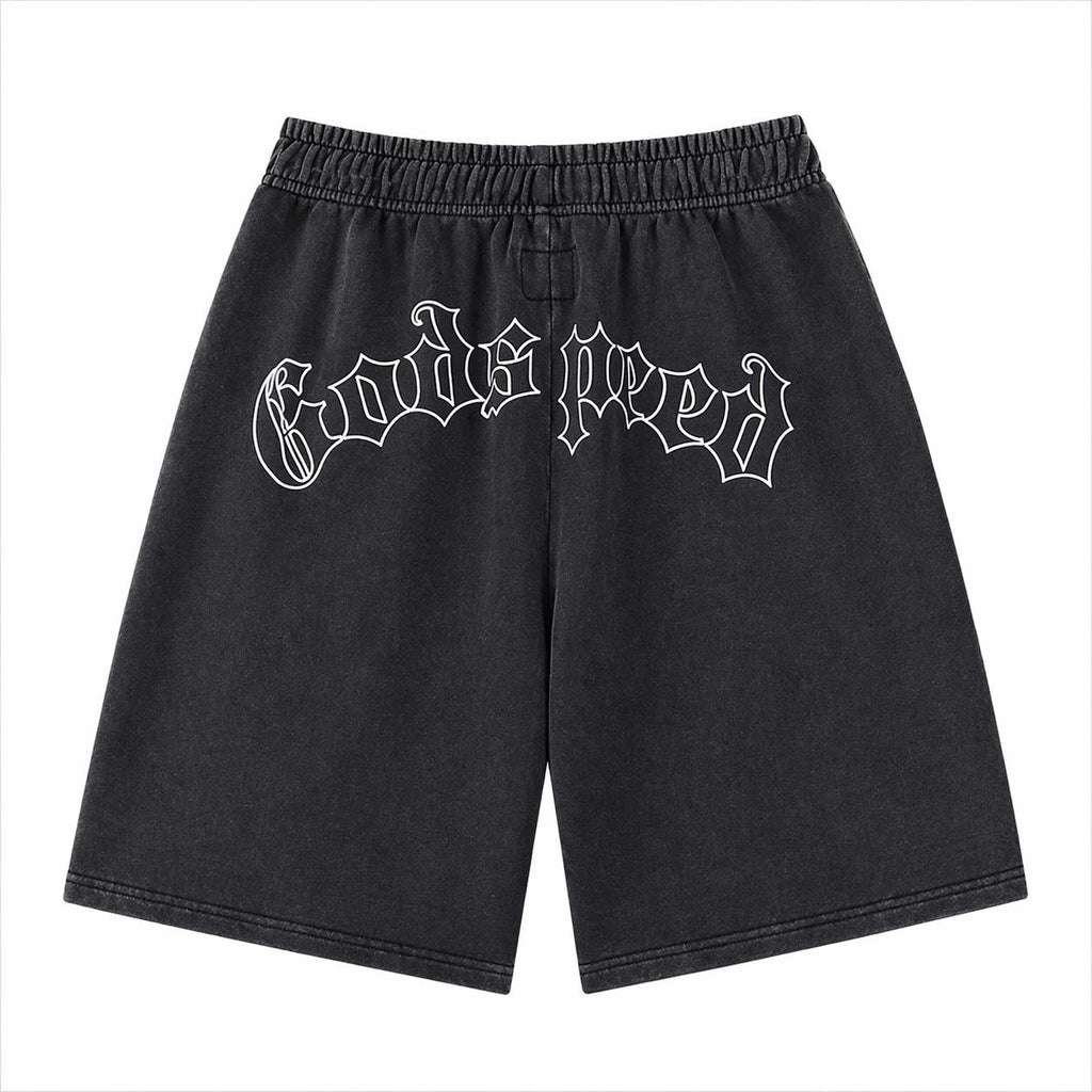 Godspeed Skull Rider Shorts Black