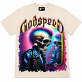 Godspeed Skull Reflection T-Shirt Beige