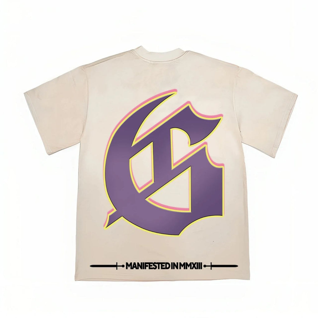 Godspeed Skull Reflection T-Shirt Beige