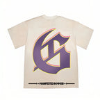 Godspeed Skull Reflection T-Shirt Beige
