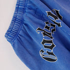 Godspeed Skull Rider Shorts Blue