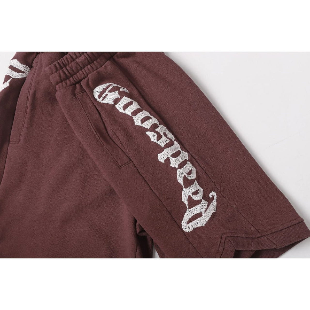 Godspeed Logo Sweat Shorts Brown