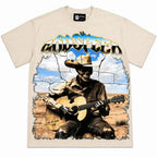 Godspeed Cowboy Skull T-Shirt Beige