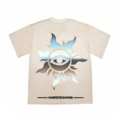 Godspeed Cowboy Skull T-Shirt Beige