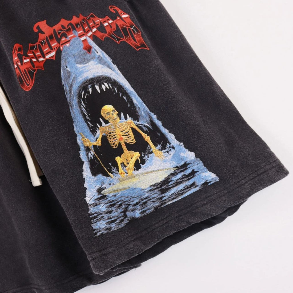 Godspeed Shark Skeleton Shorts Black