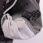 Godspeed Monogram Denim Shorts Grey