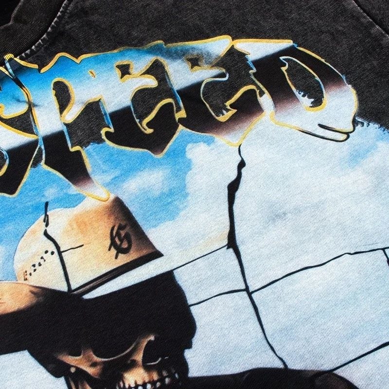 Godspeed Cowboy Skull T-Shirt Black