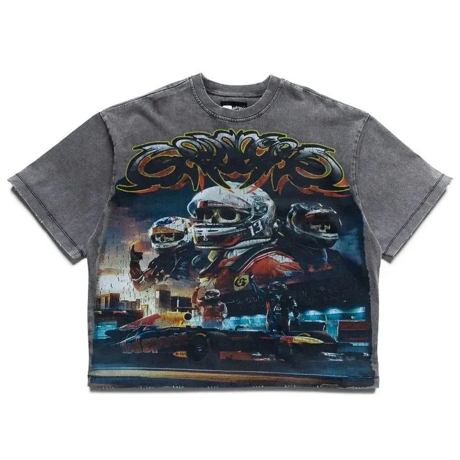 Godspeed Front Runners Tee Grey Wash
