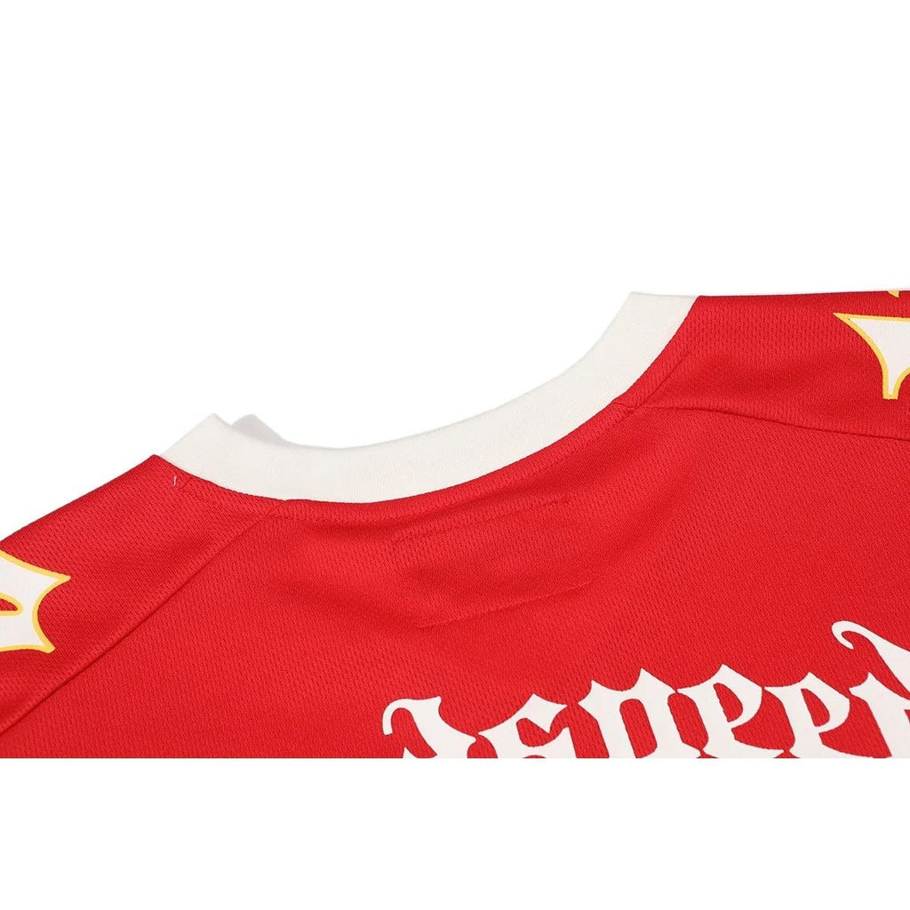 Godspeed Skull Jersey T-Shirt Red