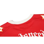 Godspeed Skull Jersey T-Shirt Red