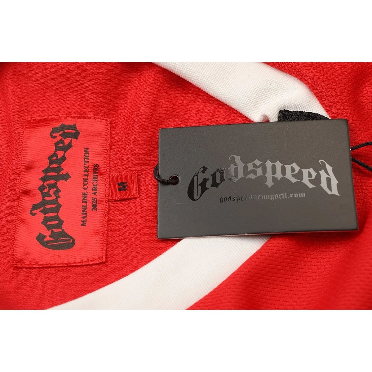 Godspeed Skull Jersey T-Shirt Red