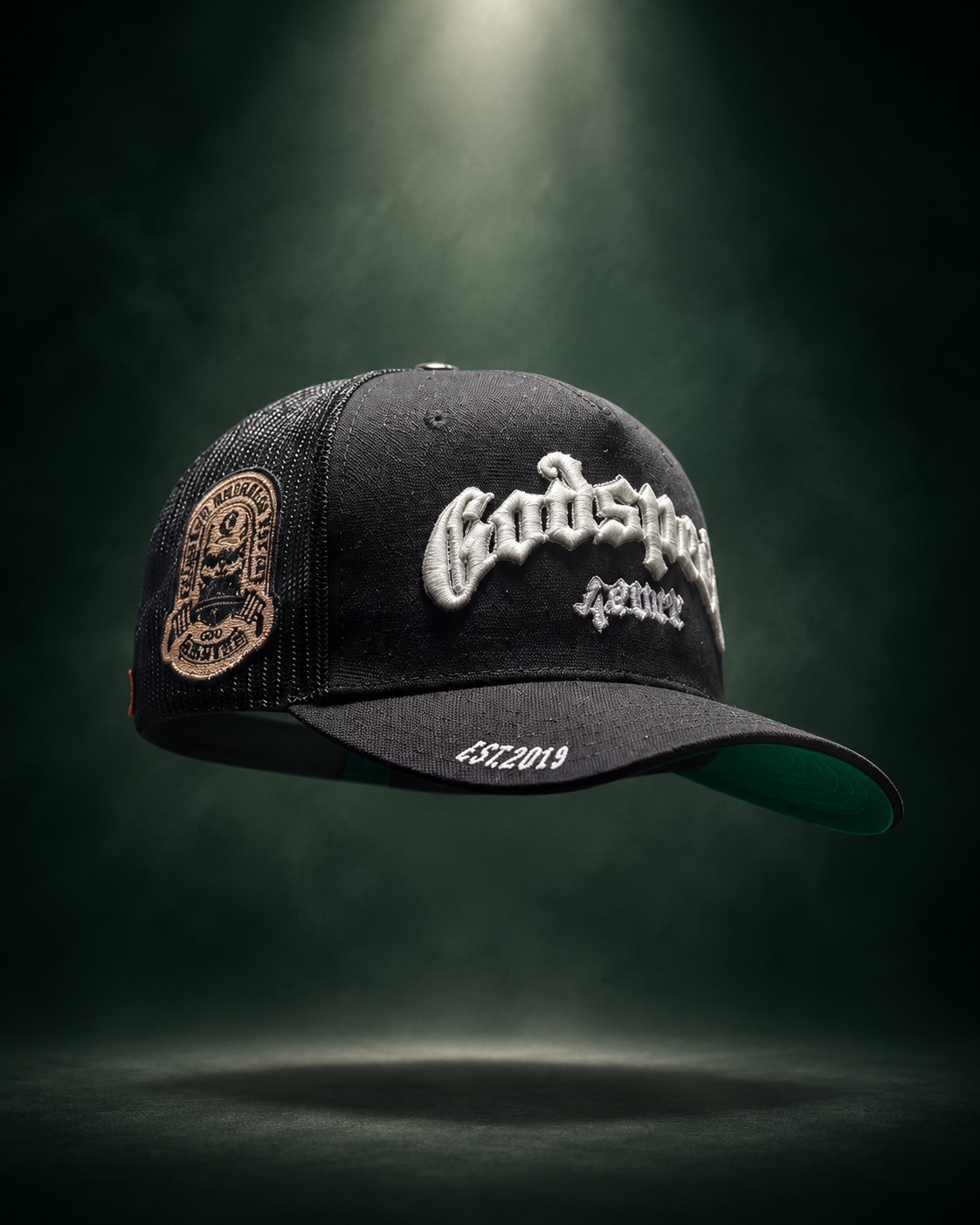 Black embroidered Godspeed cap