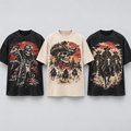 Godspeed Skull Collection – three graphic T-shirts in black, beige and black