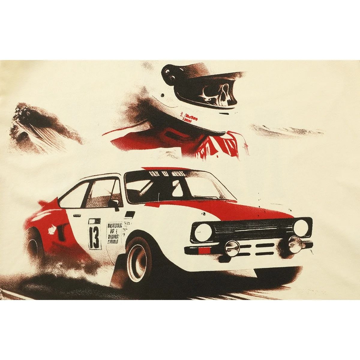 Godspeed Racing Skull T-Shirt Beige