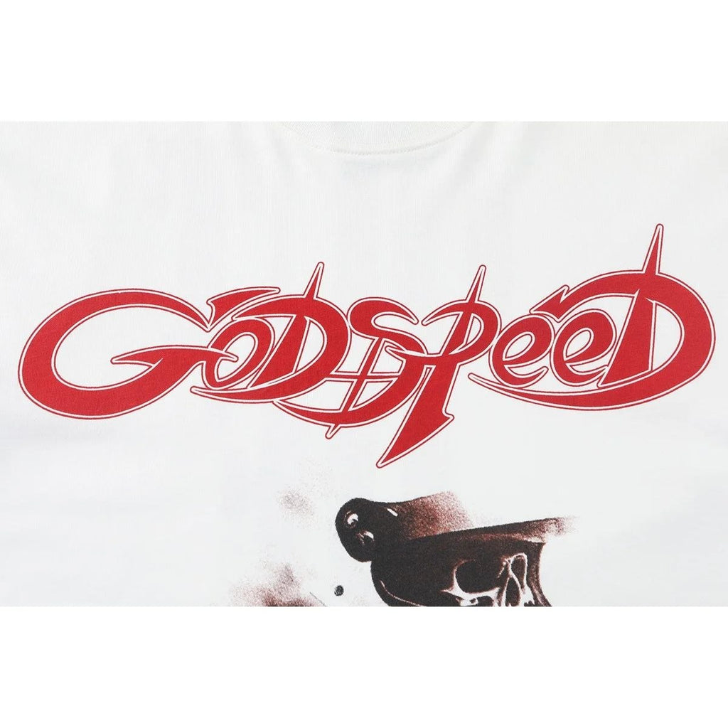Godspeed Racing Skull T-Shirt White