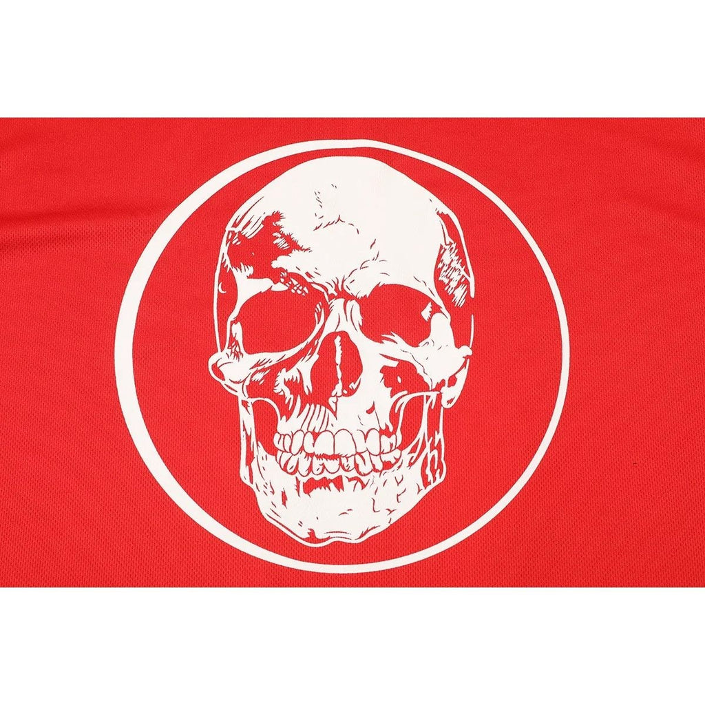 Godspeed Skull Jersey T-Shirt Red