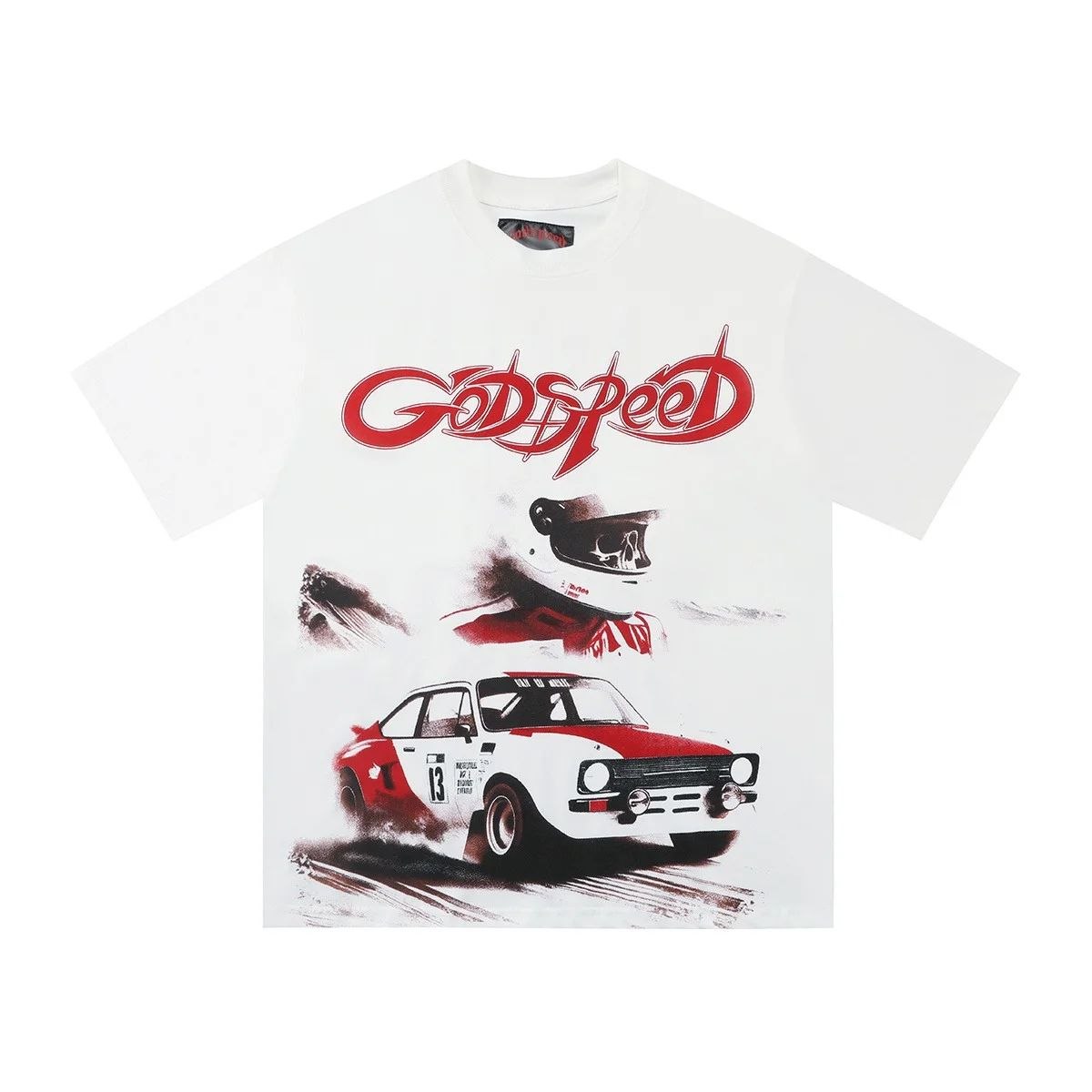Godspeed Racing Skull T-Shirt White