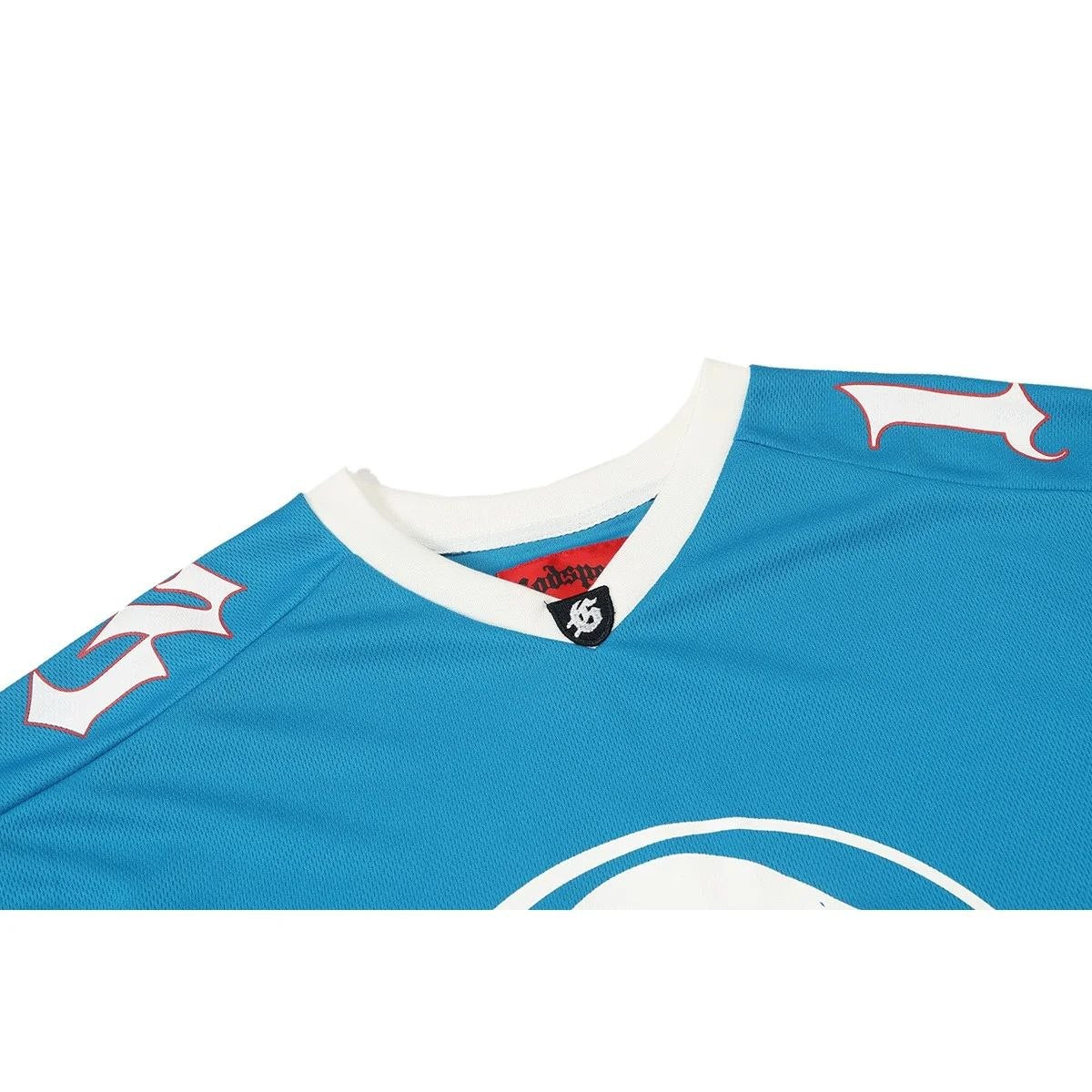 Godspeed Skull Jersey T-Shirt Blue